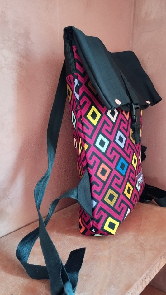 Mochila estampado Ciudad + 4kg de arroz