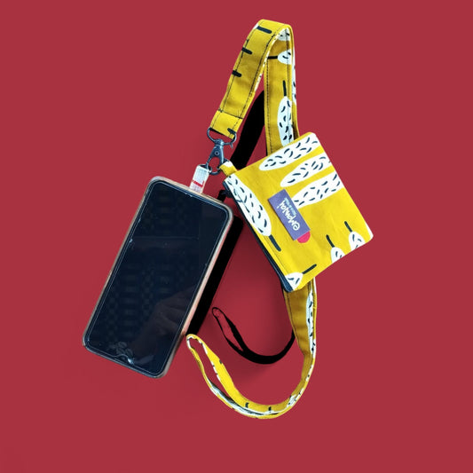 Cuelga movil y carterita estampado Bosque + 2kg de arroz